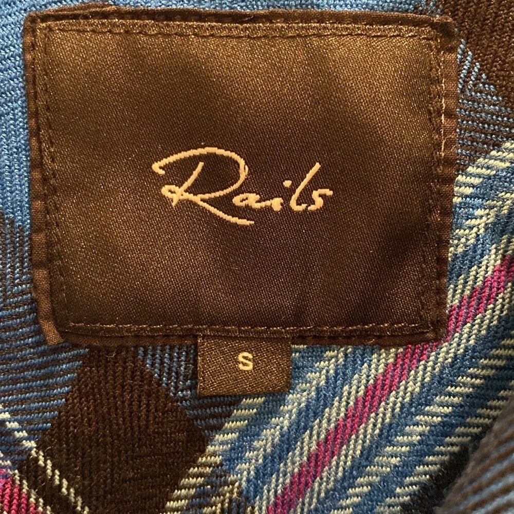 Rails Hunter Cabincore Cobalt Magenta Plaid Tarta… - image 3